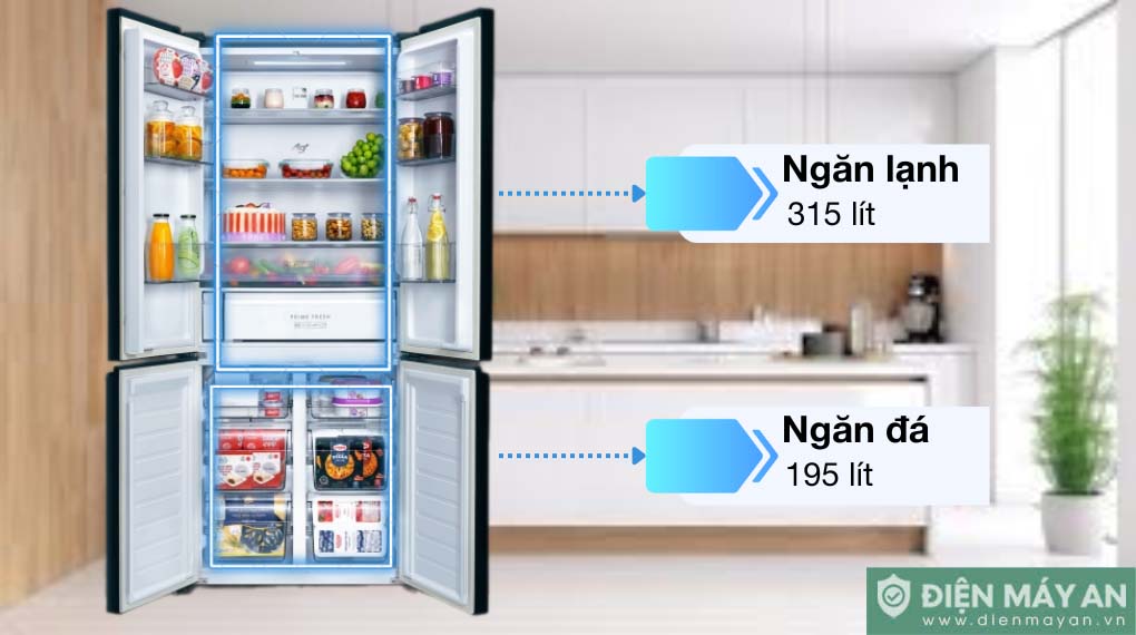 Tủ lạnh Panasonic Inverter 510 lít Multi Door NR-X561GB-VN